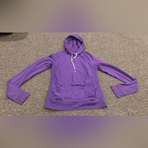 EUC Garage S Petite Women's Purple Hoodie pull over sweatshirt